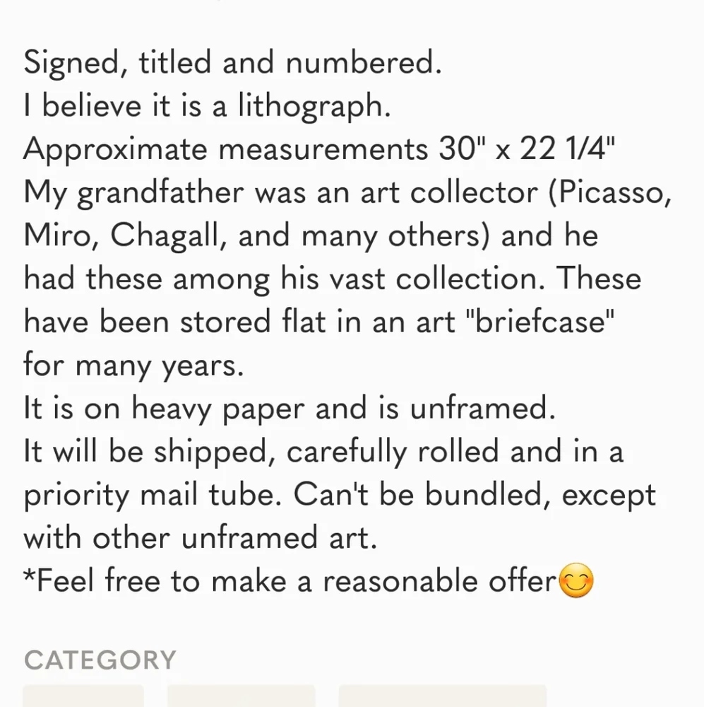 Signed, Titled & Numbered Modern Abstract Artwork by Gerard Fitremann